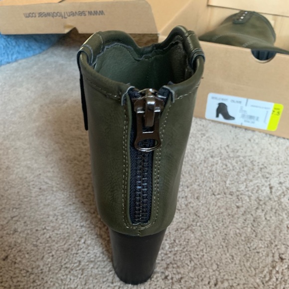 Seven Seville Booties in olive - Picture 2 of 4